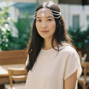 Rhinestone and Silver Headpiece